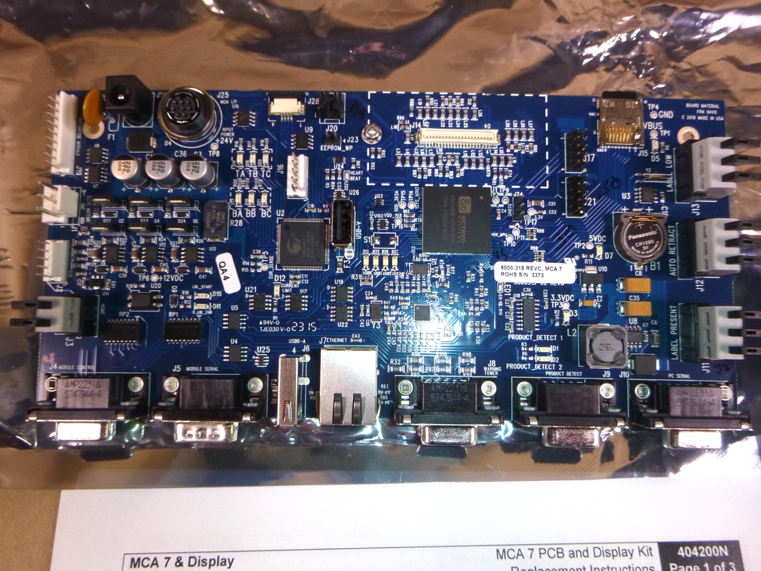 404202 PC Board Assembly &amp; Display Board FoxJet MCA 7 For 7000 &amp; 7100 Series