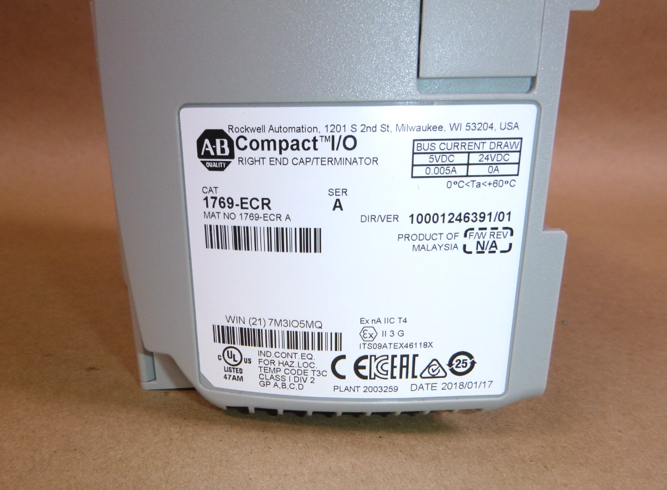 Allen-Bradley 1769-L33ER With CompactLogix Power Supply 1769-PB2 (New No Box)