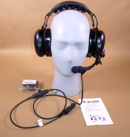 KAA0223 BK Radio HD PTT Headset Over the head W/ Boom Mic For KNG P Radios | Electrical MRO Replacement Parts & Components and Commercial Electrical Supplies Company