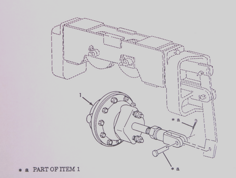 USGI M939 M936 Wrecker Rear Winch Tensioner Air Brake Chamber 7974745-1 | Genuine M35 Military Truck Parts and M939 Cargo Truck Surplus Parts