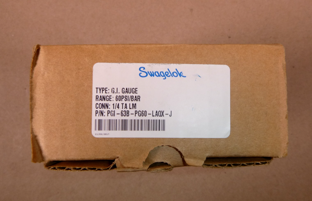 PGI-63B-PG60-LAQX-J Swagelok SS Pressure Gauge 0-60psi 2.5" Dial 1/4" Connection | Industrial MRO Replacement Parts, Manufacturing Machine Parts & Components, Heavy Equipment Parts Supplier