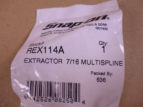 (22pc) Snap-on Multispline Screw Extractor 1/2" Hex REX 112A 113A 114A 115A 116A