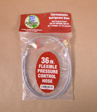 NTPH36 Thermoplastic Refrigerant Pressure Control Hose 1/4" Flare x 36" | Industrial MRO Replacement Parts, Manufacturing Machine Parts &amp; Components, Heavy Equipment Parts Supplier
