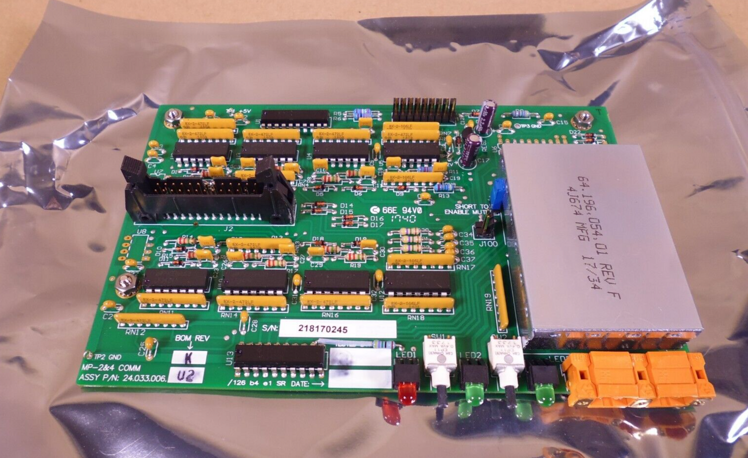 Meyer Sound 40.033.071.01 HP/MP RMS Communication Board For HP MP MPW Amplifiers | Electrical MRO Replacement Parts &amp; Components and Commercial Electrical Supplies Company