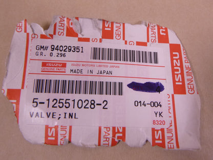 (12 PACK) OEM Isuzu 5-12551028-2 5125510282 Isuzu Inlet Valve For C240 Engine