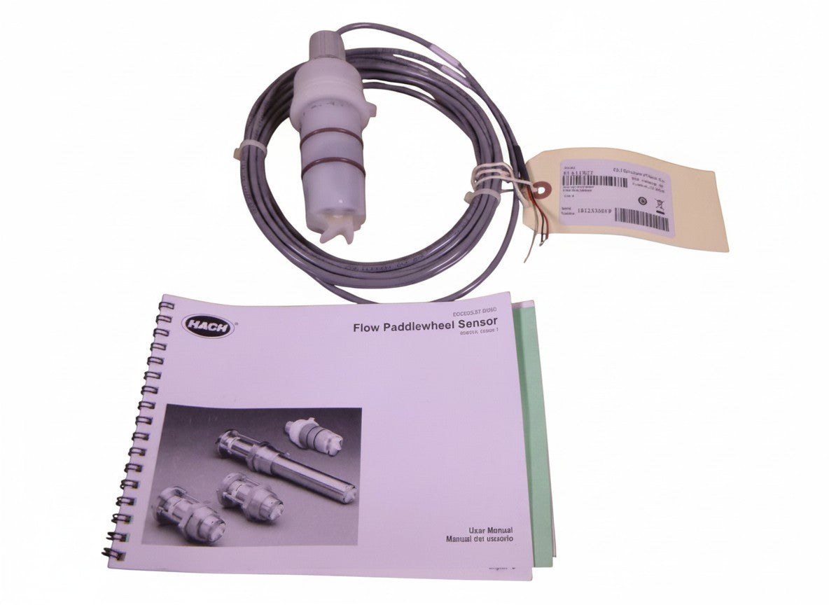 Hach F1A11B2T Flow Paddlewheel Impeller Flow Sensor Pin-Lock PVDF 20Ft Analog