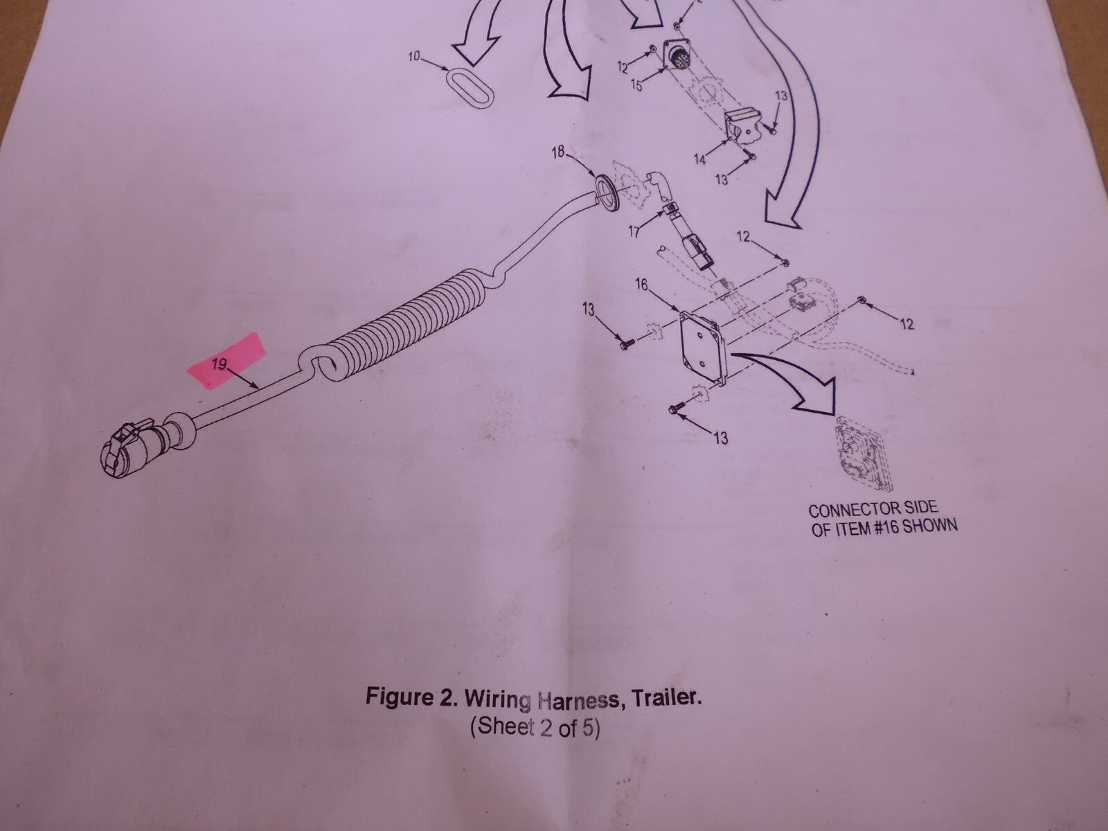 JLTV M1289 Trailer Extend 24V Wiring Harness , 12604419 , 6150-01-680-8664 *UNTESTED* | Replacement Truck Parts, Trailer Accessories, Automobile Supplies, Car Parts &amp; Accessories