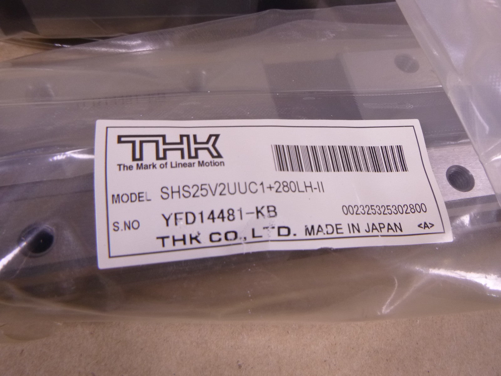 (LOT OF 2) NEW THK SHS25V2UUC1+280LH-II Caged Ball Linear Motion Guide , Size 25 | Industrial MRO Replacement Parts, Manufacturing Machine Parts &amp; Components, Heavy Equipment Parts Supplier