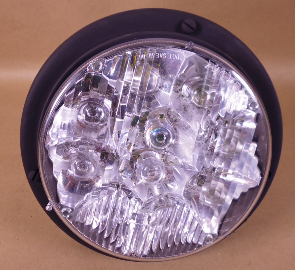 (2x) Humvee M998 M939 Headlight LED Black Housing Truck-Lite , 6220-01-547-9049 | Genuine M35 Military Truck Parts and M939 Cargo Truck Surplus Parts