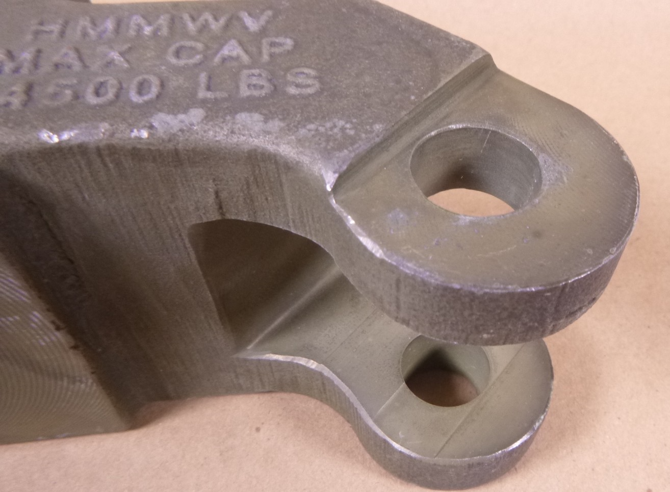 Tow Bar End Adapter HMMWV Oshkosh 14500 LBS 3409713 3406264 2540-01-520-6537 | Genuine HMMWV Replacement Parts and Military Surplus Humvee Parts &amp; Accessories