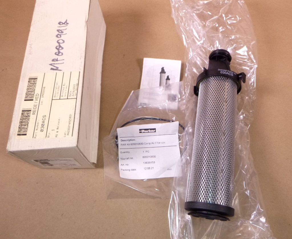 030ACS Parker OEM Dominick Hunter 030ACS Compressed Air Oil Filter Element | Industrial MRO Replacement Parts, Manufacturing Machine Parts & Components, Heavy Equipment Parts Supplier