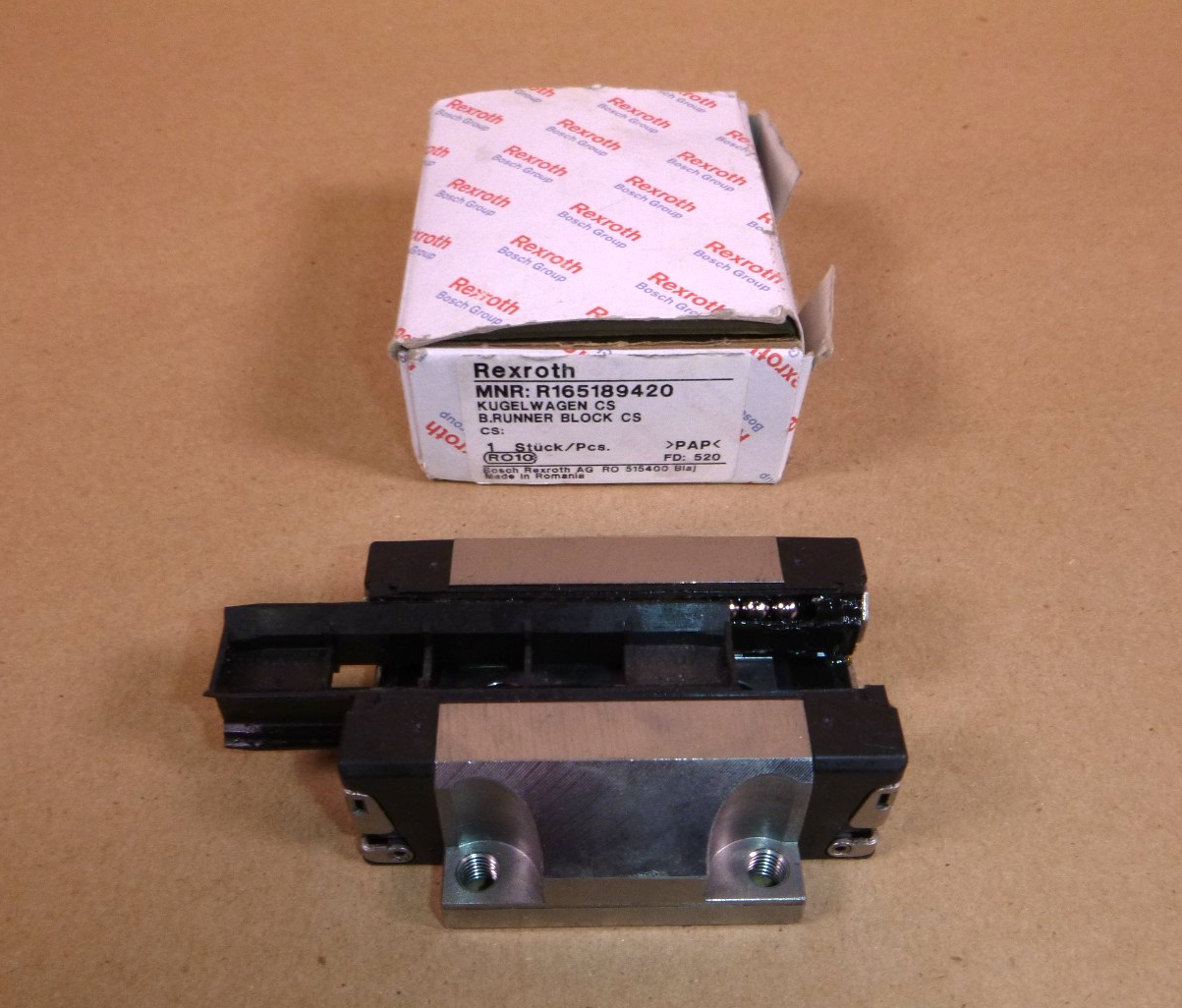 R165189420 REXROTH Ball Runner Block Carbon Steel