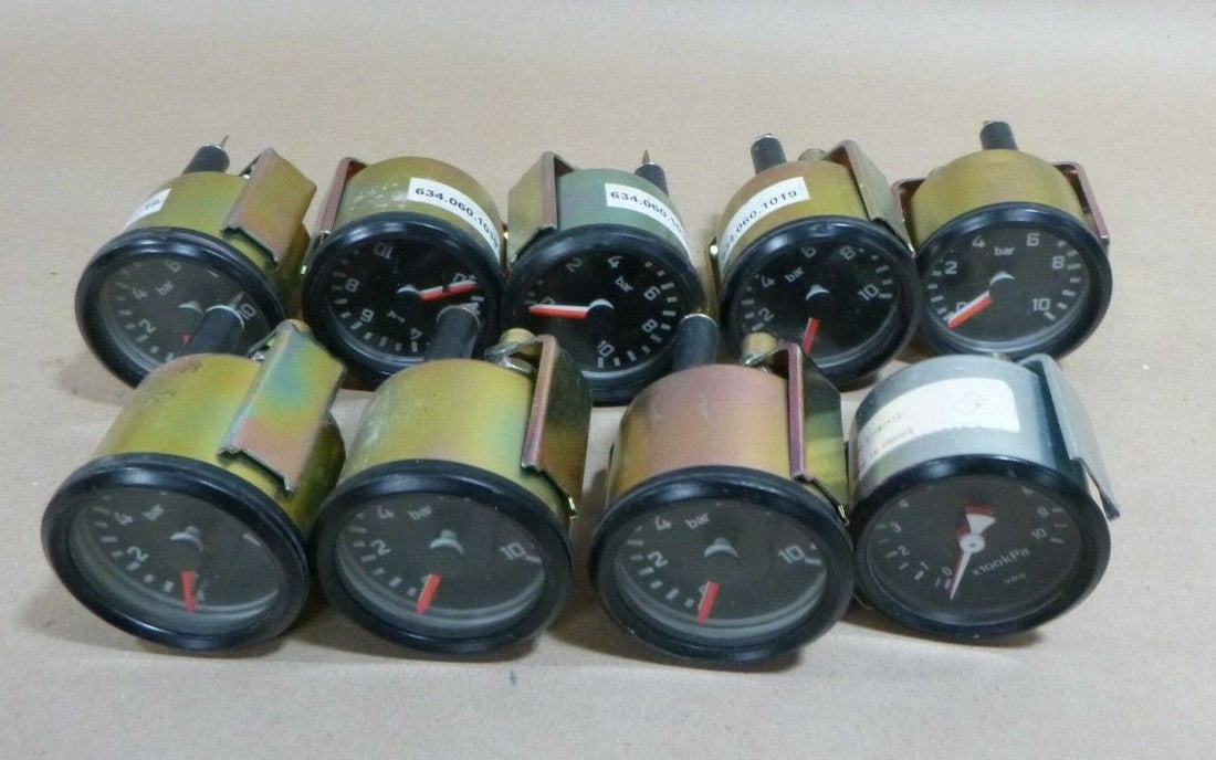 LOT OF 9 - USGI MILITARY MRAP PRESSURE GAGE GAUGE VDO 151/7/16/112 6340601019 | Genuine FMTV Replacement Parts, LMTV Parts For Sale and Military Surplus Medium Tactical Vehicle Parts &amp; Components