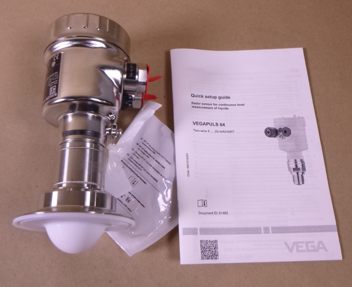VEGA VEGAPULS 64 Radar Sensor , 12-35VDC , 1/2" NPT, 4-20mA , PS64.IXICBIHX8NXXM | Electrical MRO Replacement Parts &amp; Components and Commercial Electrical Supplies Company
