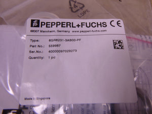 6GR6231-3AB00-PF Pepperl + Fuchs Ultrasonic Sensor 559987 | Electrical MRO Replacement Parts & Components and Commercial Electrical Supplies Company