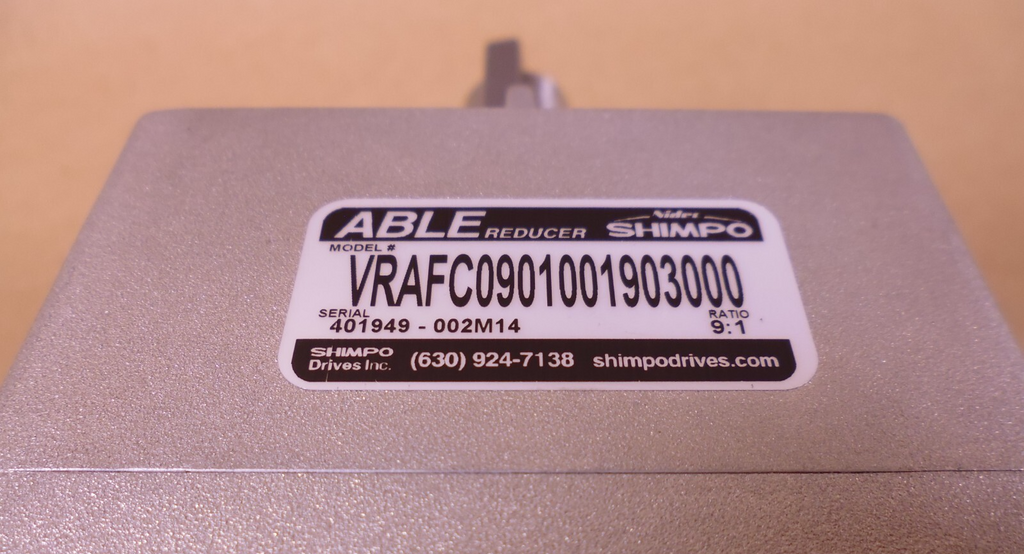 Able Reducer Nidec Shimpo VRAFC0901001903000 Planetary Gear Gearbox 9:1 | Industrial Electric Motors, Pumps & Parts