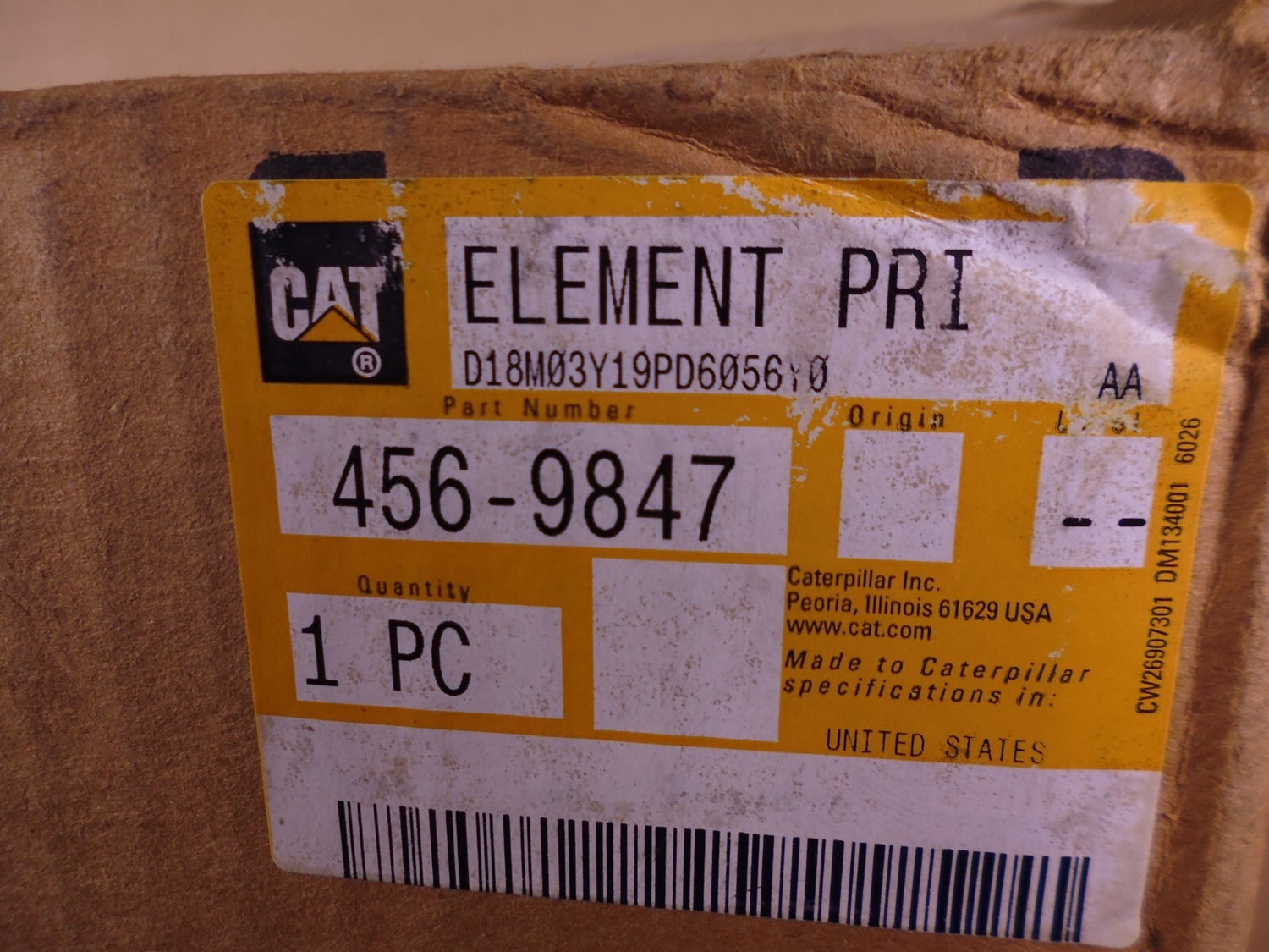 OEM GENUINE CAT Caterpillar 456-9847 Primary Air Filter , 577-1435 | Industrial Tractor Parts Supplier and Surplus Tractor Parts &amp; Accessories
