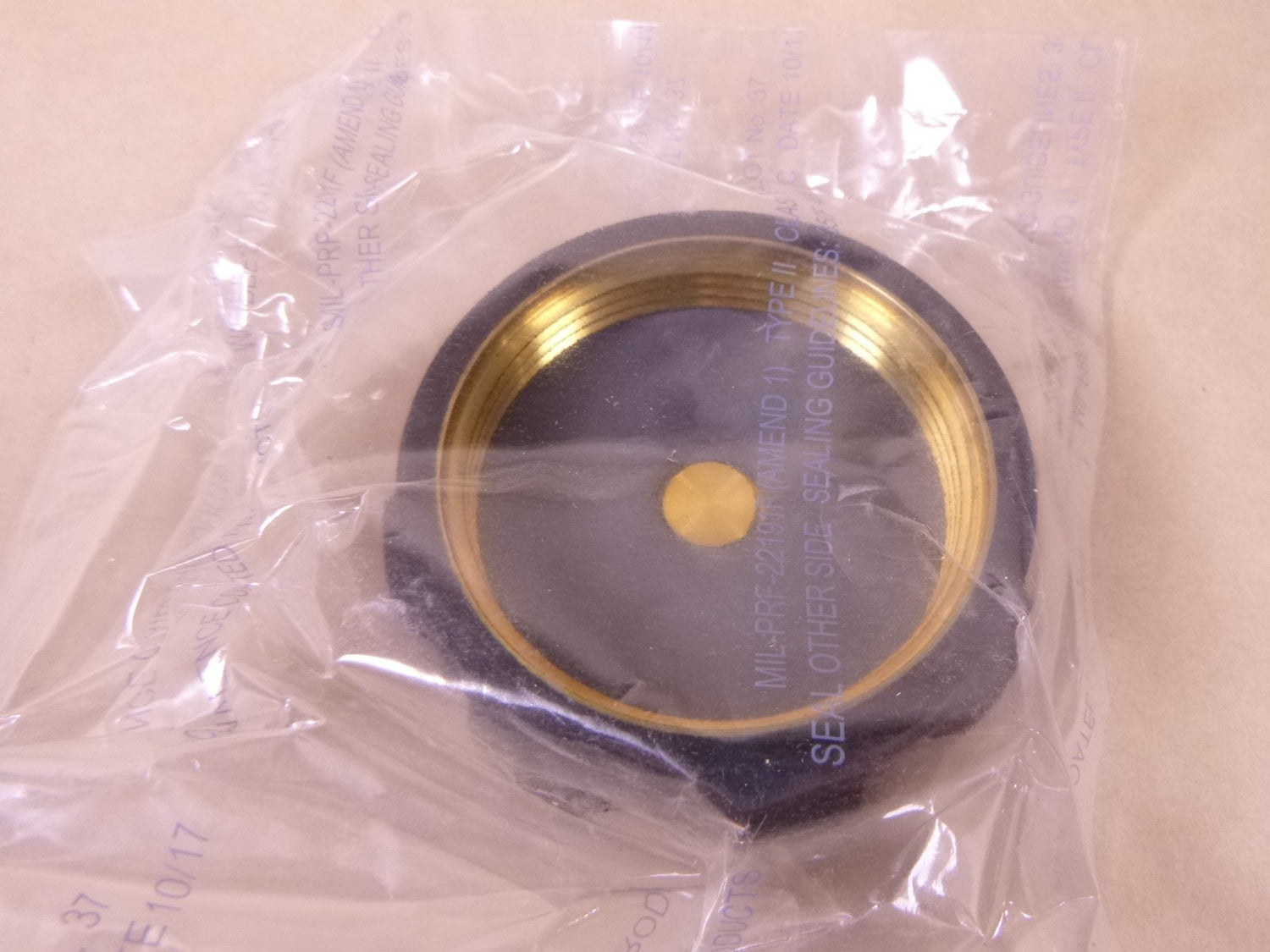 10882098 2.5" UNS Thread Dia. Brass Military Filler Cap , 2930-01-090-4932