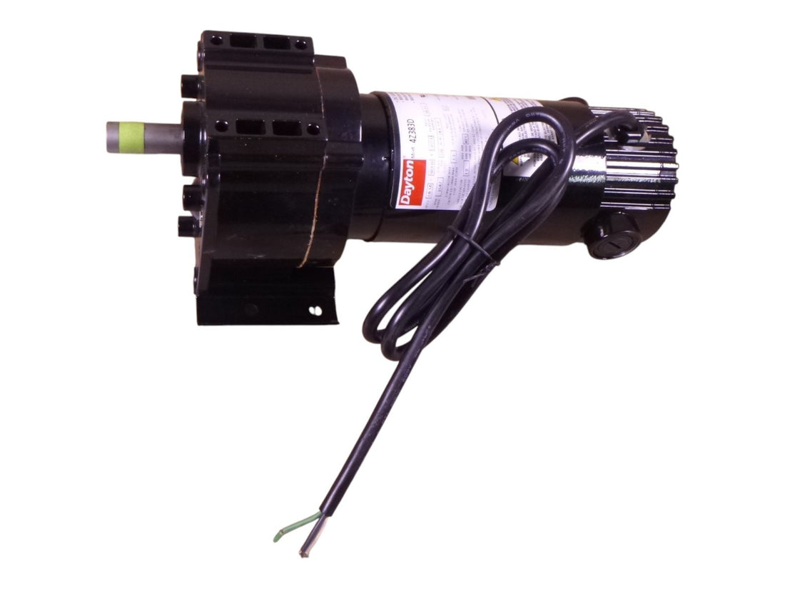 Dayton 4Z383D DC Gearmotor 1/8HP 90V 1.41A 31RPM 58.3:1 , 5/8" x 1-1/2" Shaft | Industrial Electric Motors, Pumps &amp; Parts