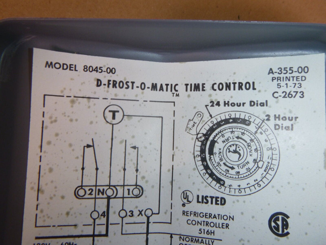 New Paragon 8045-00 Defrost Control Commercial Refrigeration Timer 120V 2Hp 40A | Electrical MRO Replacement Parts &amp; Components and Commercial Electrical Supplies Company