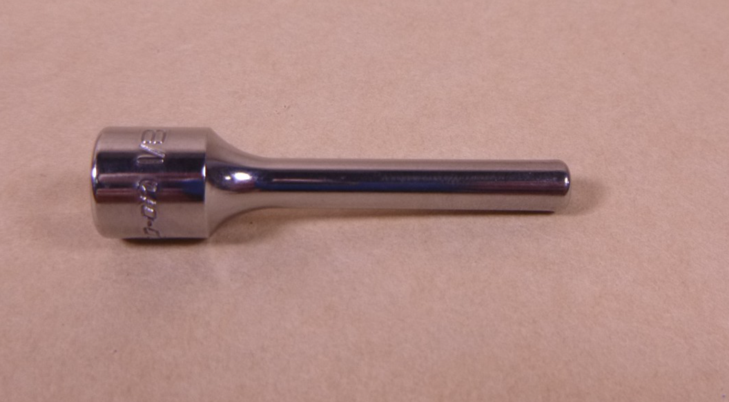 Snap-on Tools USA NOS 1/4" Drive 6-POINT SAE 1/8” DEEP Chrome Socket STM04