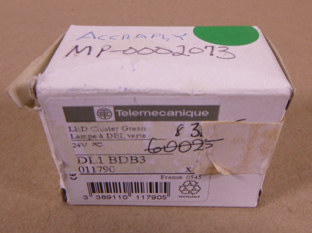 Telemecanique DL1BDB3 LED Cluster Green 24V , 011790 | Electrical MRO Replacement Parts & Components and Commercial Electrical Supplies Company