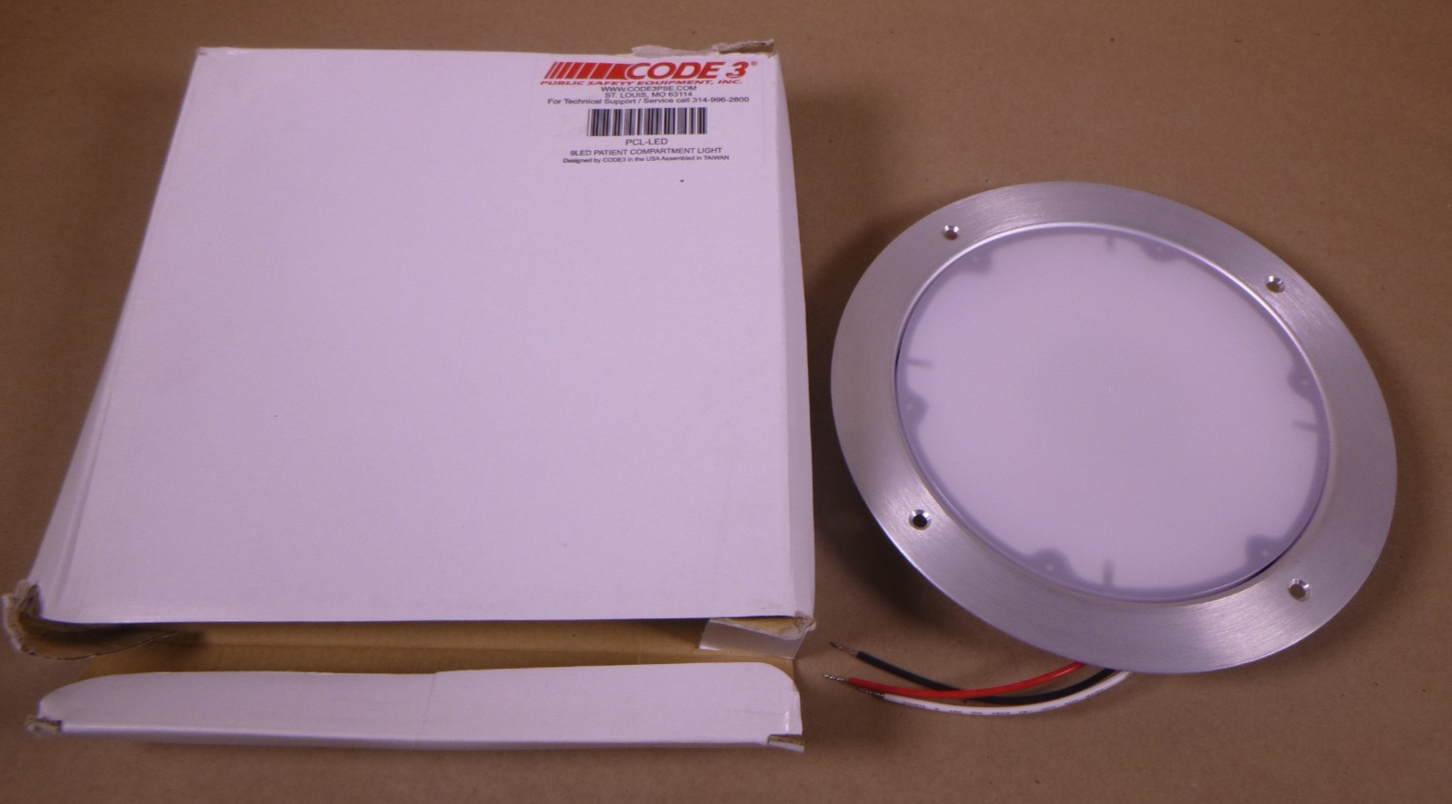 Code3 PCL-LED Patient Compartment Light 9" Round 12V Fits 7.5" , NO HARDWARE | Replacement Truck Parts, Trailer Accessories, Automobile Supplies, Car Parts &amp; Accessories