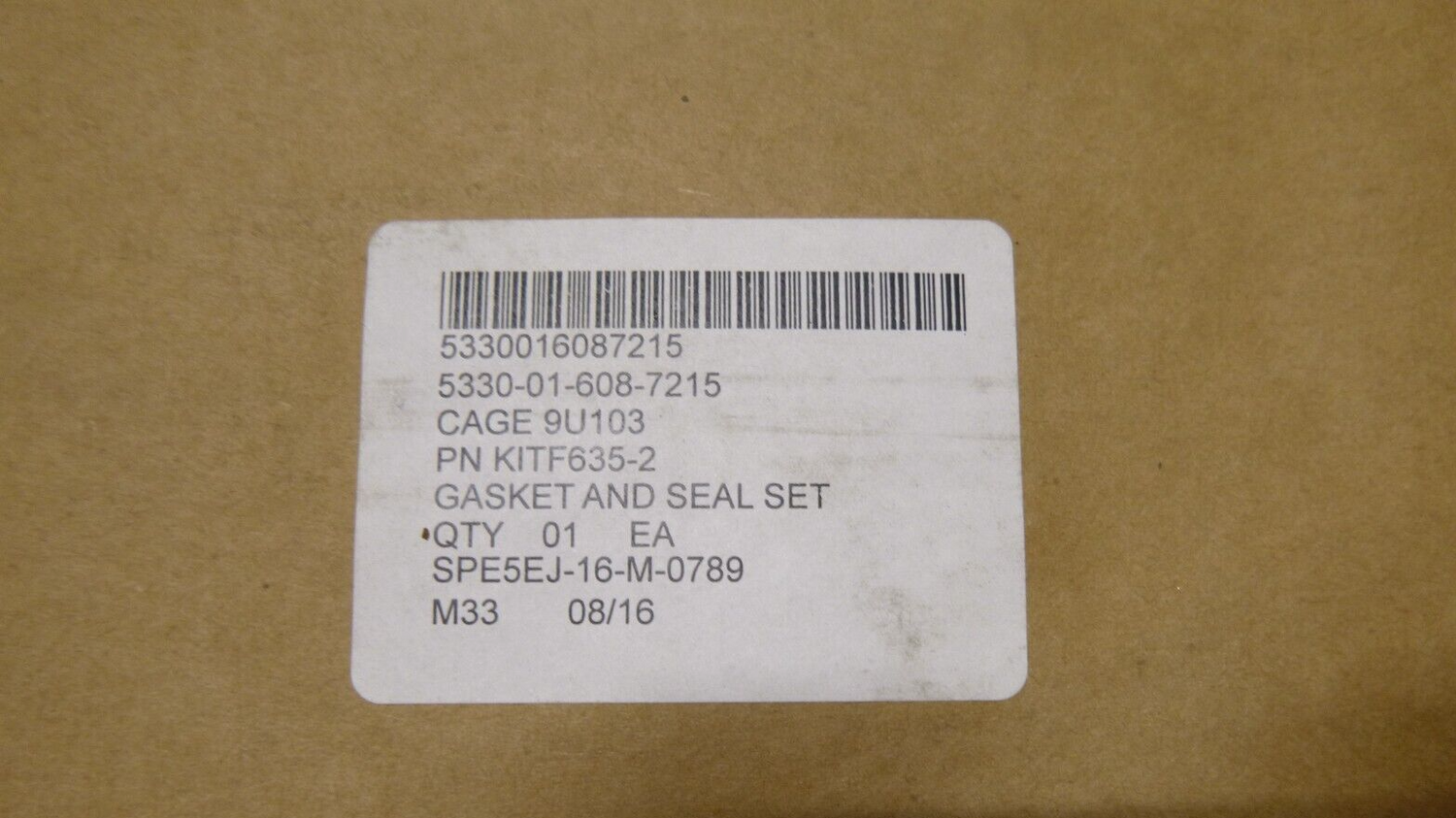 Meggitt Fuelling Products F635 Series Gasket &amp; Seal Kit F635-2 5330-01-608-7215 | Industrial MRO Replacement Parts, Manufacturing Machine Parts &amp; Components, Heavy Equipment Parts Supplier
