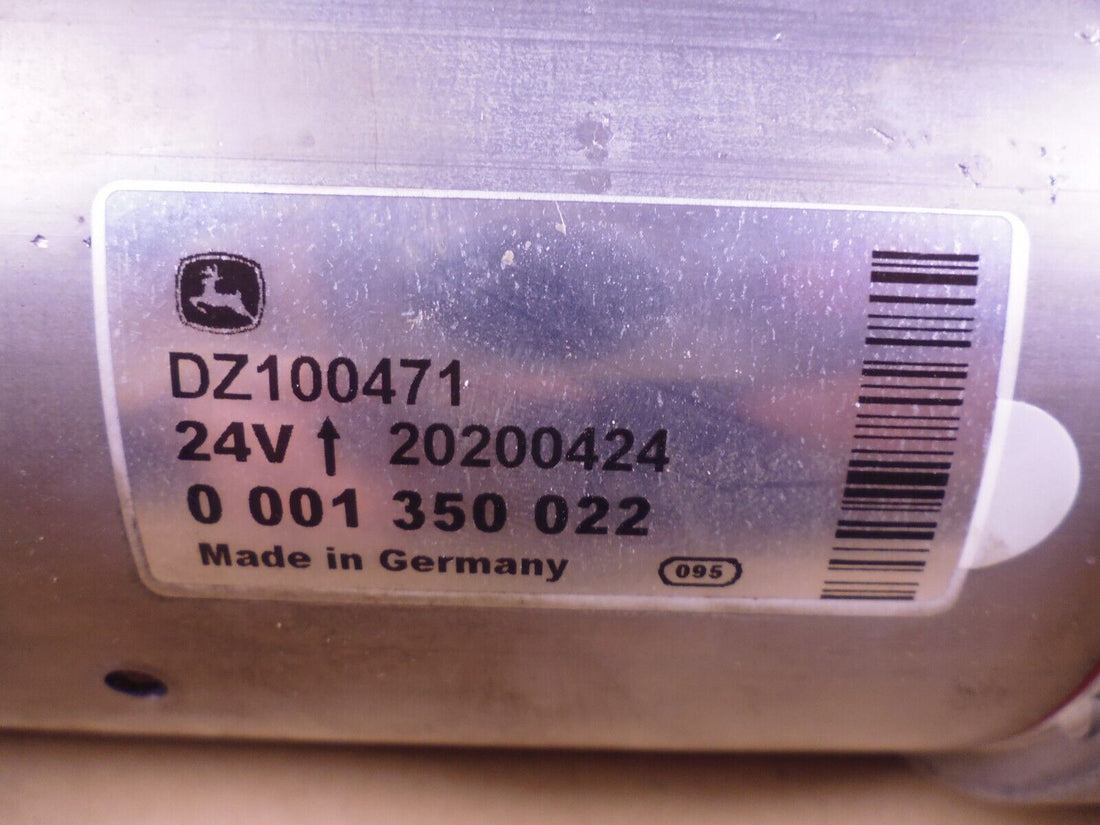 OEM John Deere DZ100471 24V Starter 0001350022 RE522852 450C LC 824J 824K | Industrial Tractor Parts Supplier and Surplus Tractor Parts &amp; Accessories