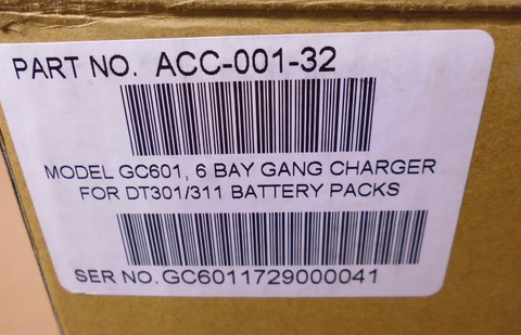 DT Research ACC-001-32 6-Bay Gang Charger GC601 For DT301/311 Battery Packs | Industrial MRO Tools and Replacement Industrial Equipment Components