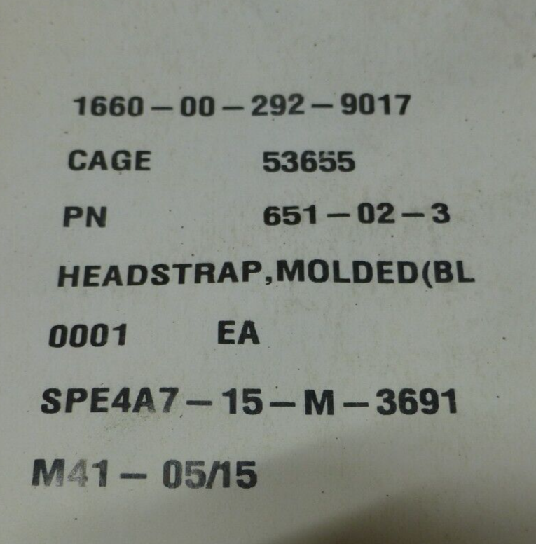 AVOX 651-02-3 SMOKE MASK HEADSTRAP NEOPRENE BLACK , 1660-00-292-9017 | Industrial MRO Replacement Parts, Manufacturing Machine Parts &amp; Components, Heavy Equipment Parts Supplier