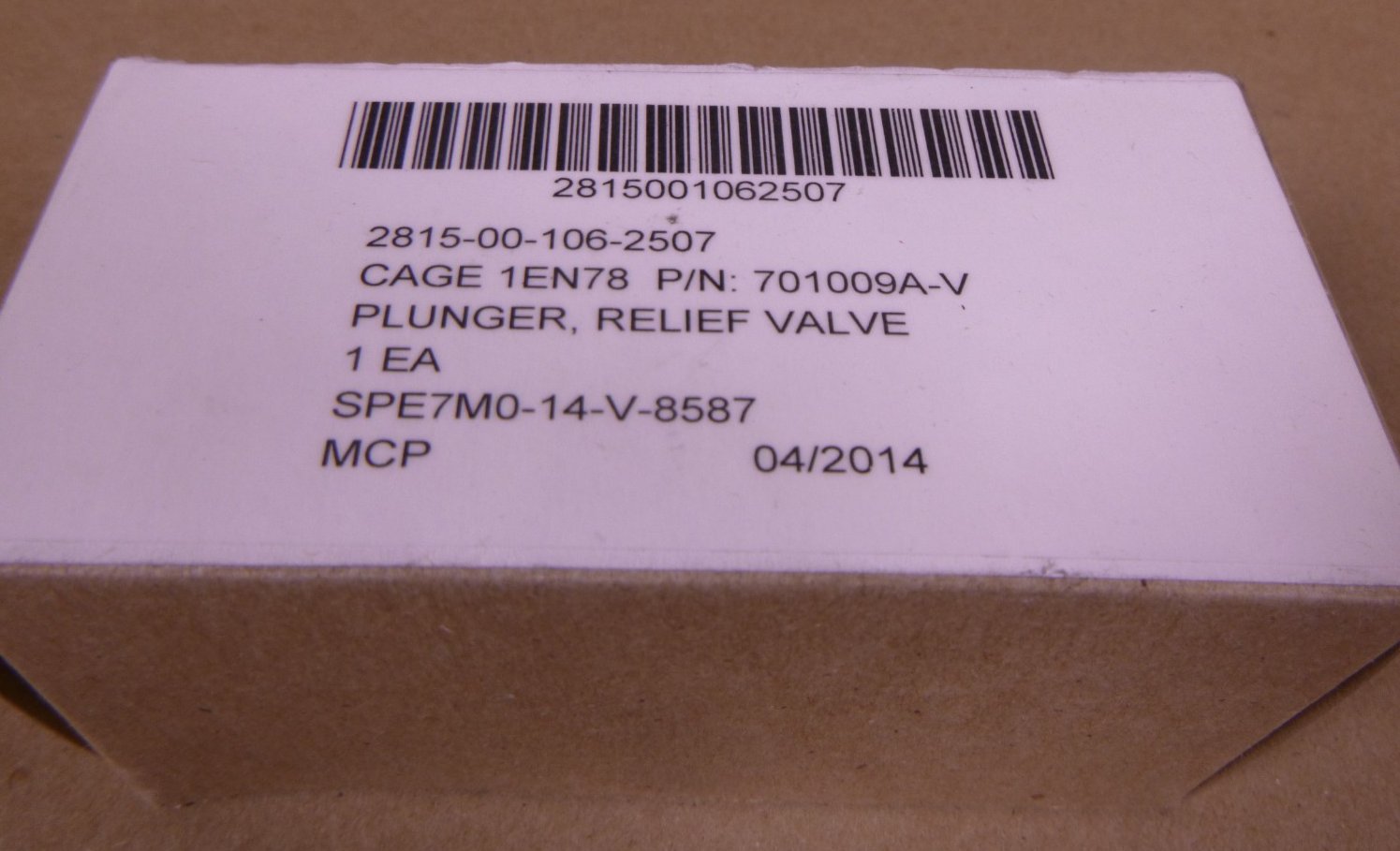 (6x) 701009A-V Viking Relief Valve Plunger 701009 , 2815-00-106-2507 | Industrial MRO Replacement Parts, Manufacturing Machine Parts &amp; Components, Heavy Equipment Parts Supplier