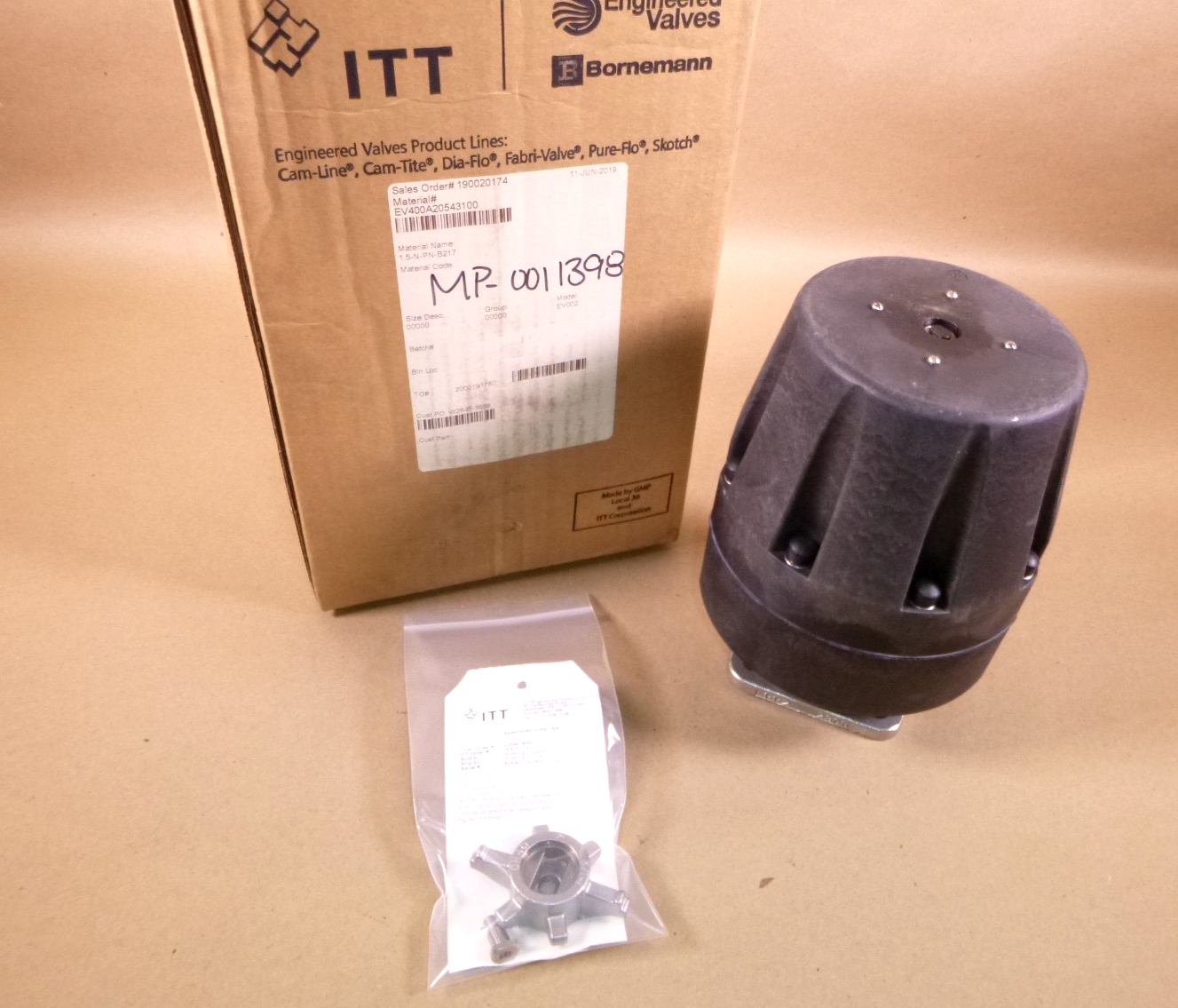 1-1/2" ITT Pure-Flo Pneumatic Actuator 90psi B217 Part Number 1.5-N-PN-B217 | Electrical MRO Replacement Parts &amp; Components and Commercial Electrical Supplies Company