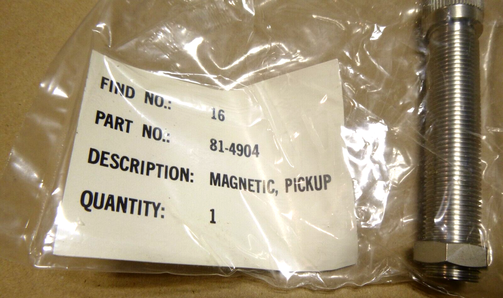 USGI MEP 400 Hz. Generators Magnetic Pick Up 81-4904, MP677, 2910-01-134-4520 | Genuine MEP Generator Replacement Parts and Military Surplus Generator Parts