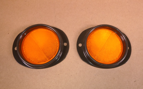 2x USGI M998 Humvee FMTV Amber Clearance Reflector MS35387-2, 9905-00-202-3639 | Genuine FMTV Replacement Parts, LMTV Parts For Sale and Military Surplus Medium Tactical Vehicle Parts & Components
