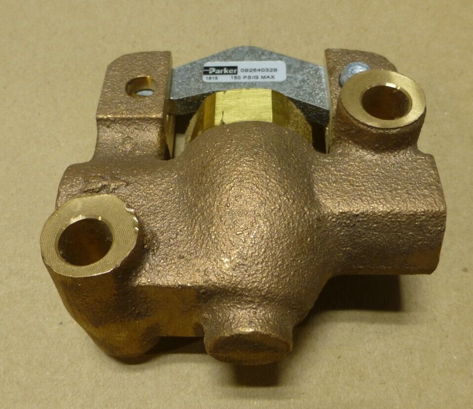 OEM Parker 09264 0329 2-Way Brass Valve W/ 3/8" Port 150PSI , 092640329 | Industrial MRO Replacement Parts, Manufacturing Machine Parts &amp; Components, Heavy Equipment Parts Supplier
