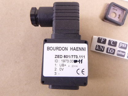 Bourdon Haenni ZED601/773.111 Programable Digital Indicator, 4-20MA | Electrical MRO Replacement Parts &amp; Components and Commercial Electrical Supplies Company