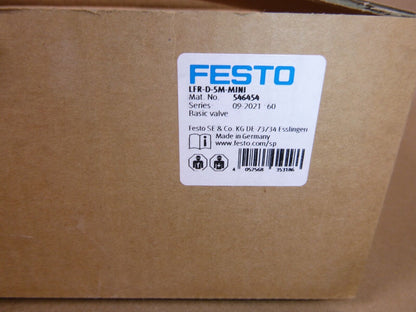 Festo LFR-D-5M-MINI Filter Regulator W/ Manual Rotary Condensate Drain | Industrial MRO Replacement Parts, Manufacturing Machine Parts &amp; Components, Heavy Equipment Parts Supplier