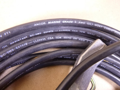 M83413/7-1 Ground Clamp w/ ANCOR Marine Grade 8 AWG (UL) Boat Cable 600V BC-5W2 | Electrical MRO Replacement Parts &amp; Components and Commercial Electrical Supplies Company