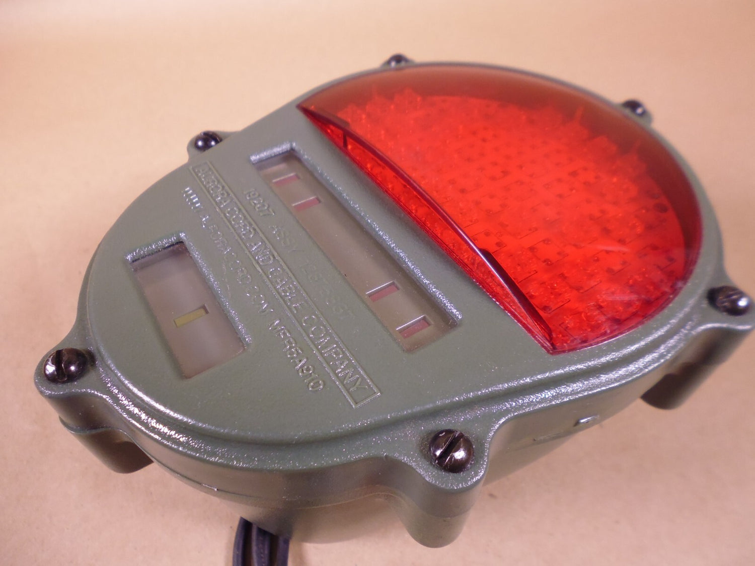 HMMWV M998 FMTV Aurora 12375837 Rear Tail Light LED Green , 66220-01-372-3883 | Genuine FMTV Replacement Parts, LMTV Parts For Sale and Military Surplus Medium Tactical Vehicle Parts &amp; Components