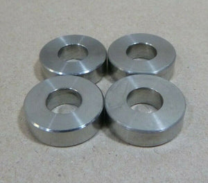 (QTY 4) 3/8" ID x 7/8" OD x 1/4" LONG MONEL K-500 NICKEL STANDOFF SPACER BUSHING