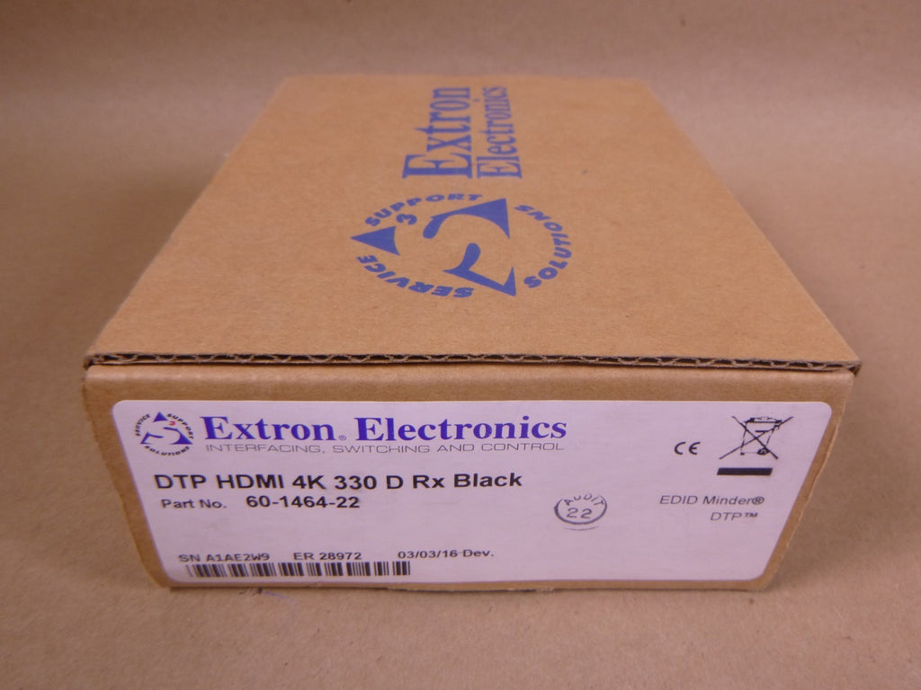Extron DTP HDMI 4K 330 D Rx Black , 60-1464-22 | Electrical MRO Replacement Parts & Components and Commercial Electrical Supplies Company