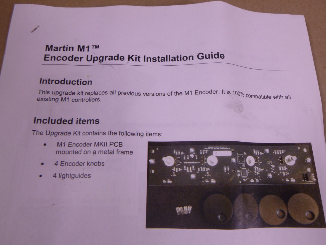 USED Martin M1 Console Controller Encoder Upgrade Kit Knobs | Electrical MRO Replacement Parts &amp; Components and Commercial Electrical Supplies Company