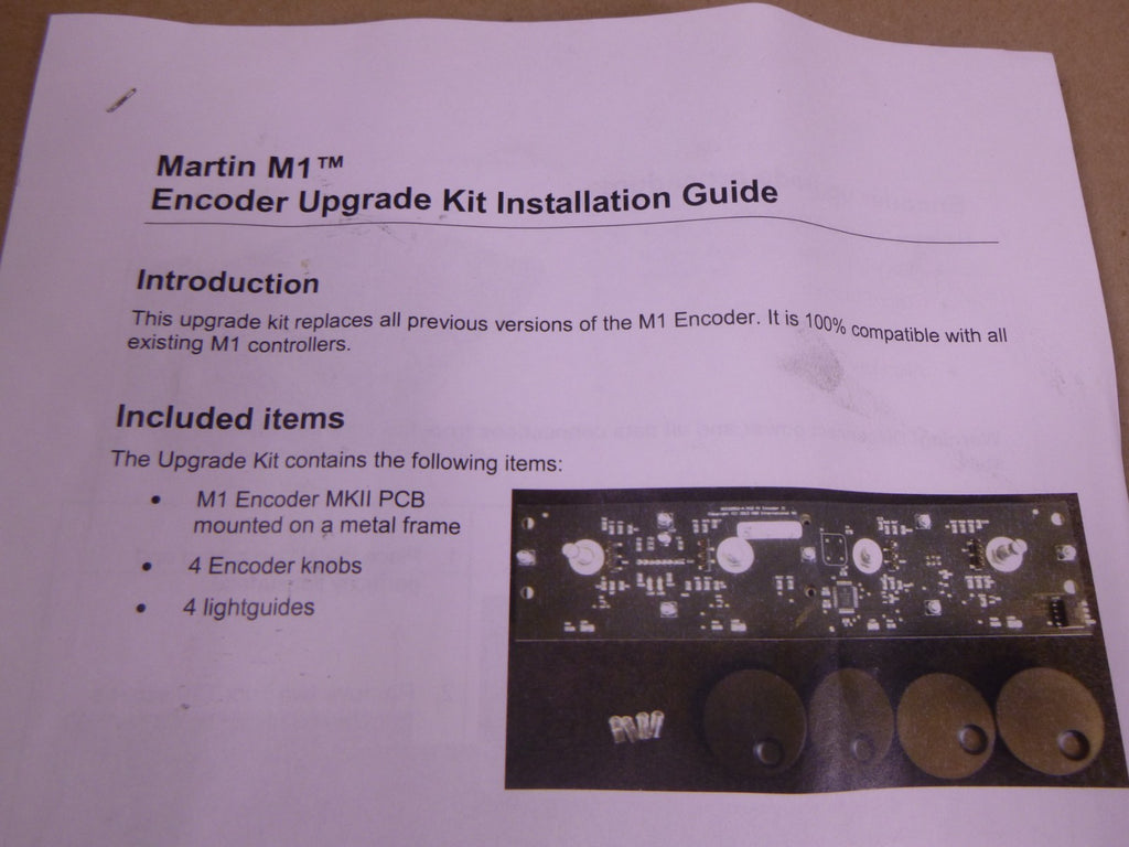 USED Martin M1 Console Controller Encoder Upgrade Kit Knobs | Electrical MRO Replacement Parts & Components and Commercial Electrical Supplies Company