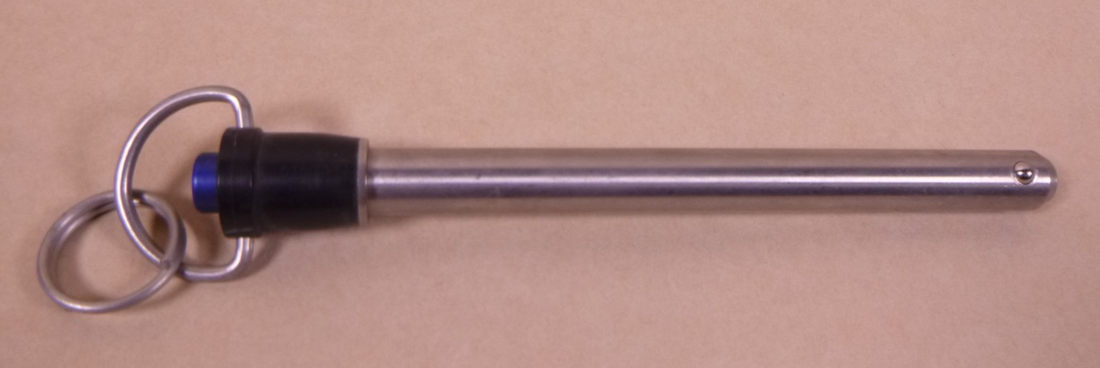 1/2" Shank x 5" Grip Ring Hdl Stainless Ball Lock Quick Release Pin Avibank USA | Industrial Replacement Nuts &amp; Bolts Distributor and Machinery Screws &amp; Fasteners Supply