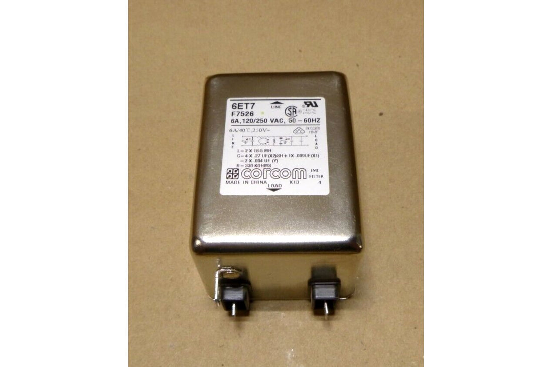 6 Amp 120/250 V, RFI Power Line Filters for Switching Power Supplies Corcom 6ET7 | Electrical MRO Replacement Parts &amp; Components and Commercial Electrical Supplies Company