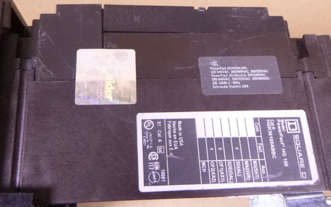 Square D HGK36100ABBC Molded Case Circuit Breaker 600V 100A 35kA@480V | Electrical MRO Replacement Parts & Components and Commercial Electrical Supplies Company