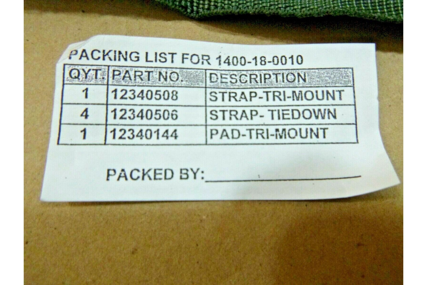 6Pc. M998 Humvee Am General Radio / Electrical Equipment Tie Down Strapping Kit | Genuine HMMWV Replacement Parts and Military Surplus Humvee Parts &amp; Accessories