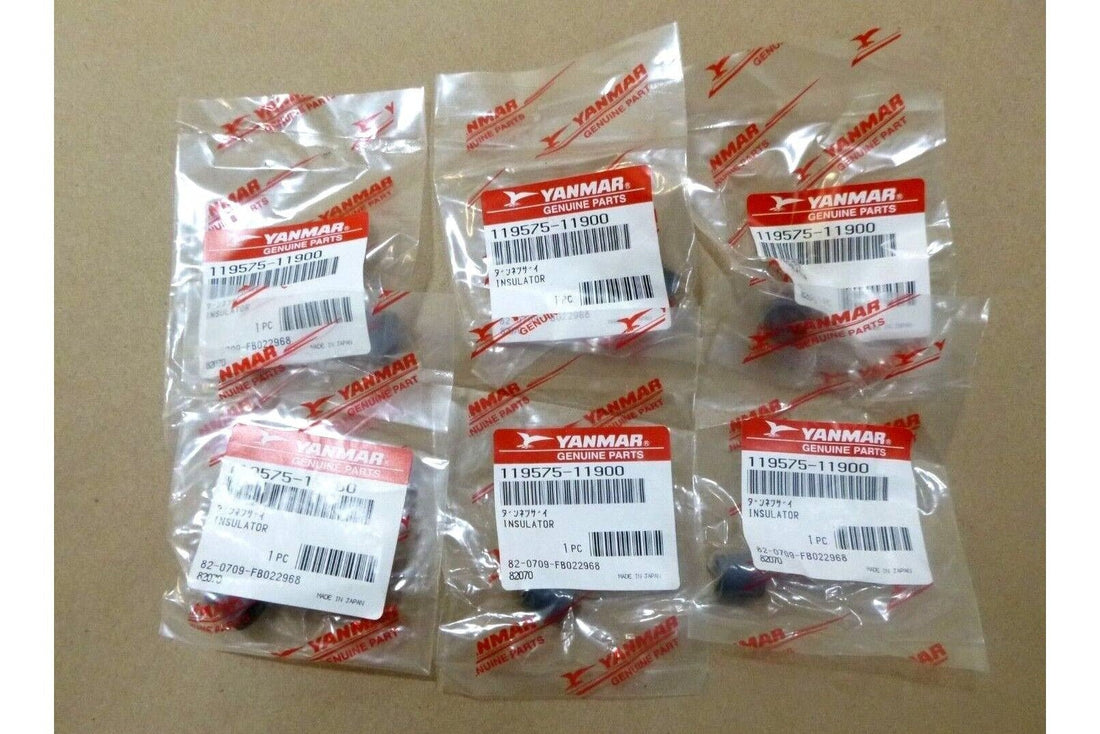 (6x) New Genuine Yanmar Marine 119575-11900 Insulator | Industrial MRO Replacement Parts, Manufacturing Machine Parts &amp; Components, Heavy Equipment Parts Supplier
