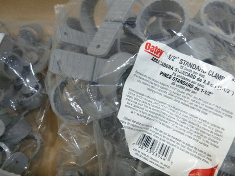 719 Pc. Lot Oatey Plumbing Insulating Clamps, Standard - Suspension - Pipe 3/4" - 2" - Royal Equipment OATEY